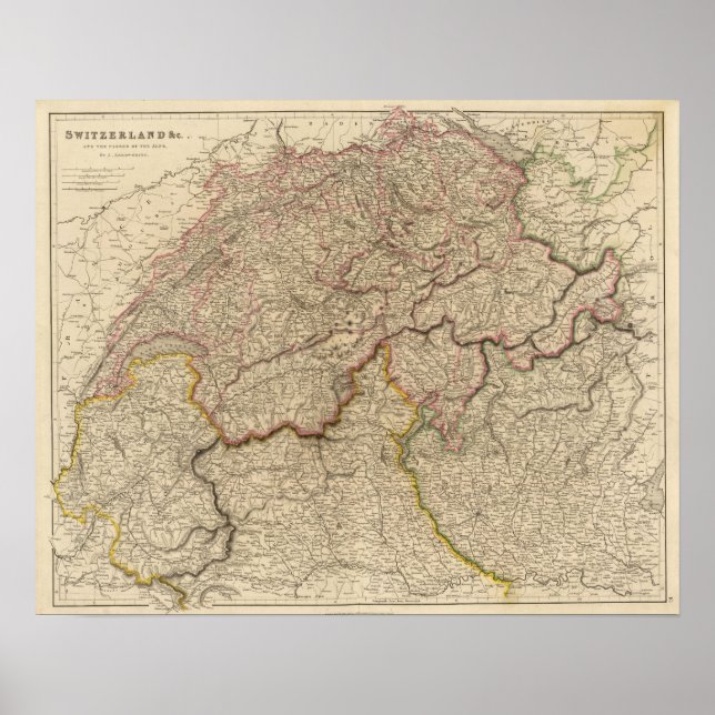 Schweiz, Alpen Poster (Vorne)