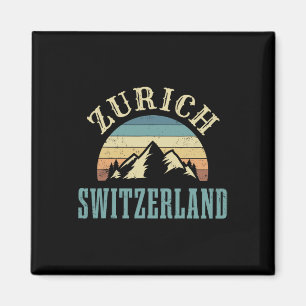 Schweiz Alpen Skifahren Schweizer Berge Liebhaber Magnet