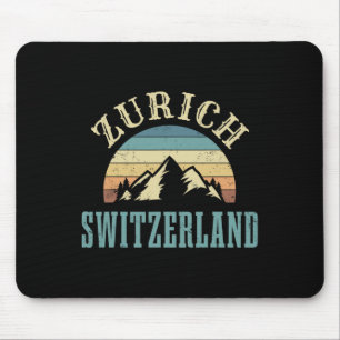 Schweiz Alpen Skifahren Schweizer Berge Liebhaber Mousepad
