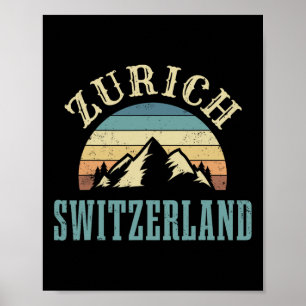 Schweiz Alpen Skifahren Schweizer Berge Lover Gesc Poster