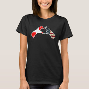 Schweiz Amerikanisch USA-Flagge USA Schweizer Herz T-Shirt