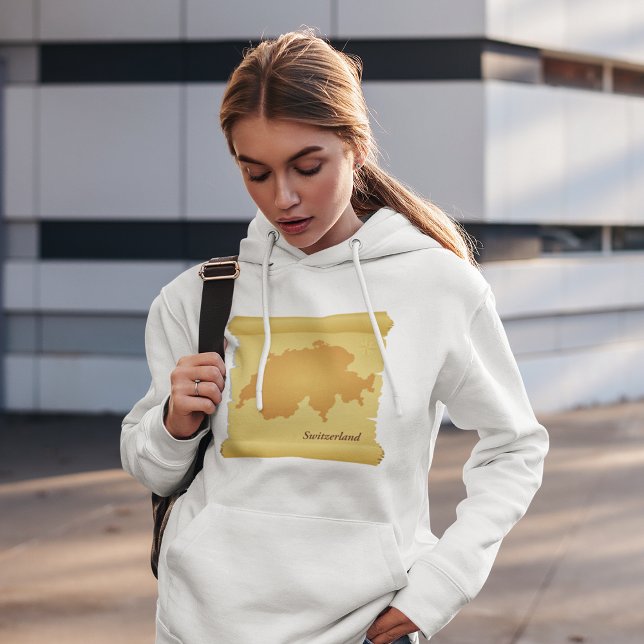 Schweiz auf Pergament Hoodie (Von Creator hochgeladen)