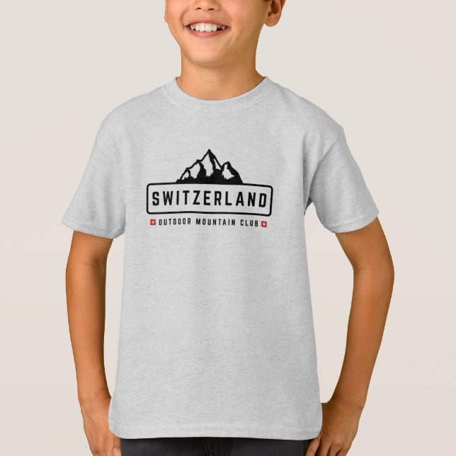 Schweiz Außenbereich T - Shirt (Vorderseite)