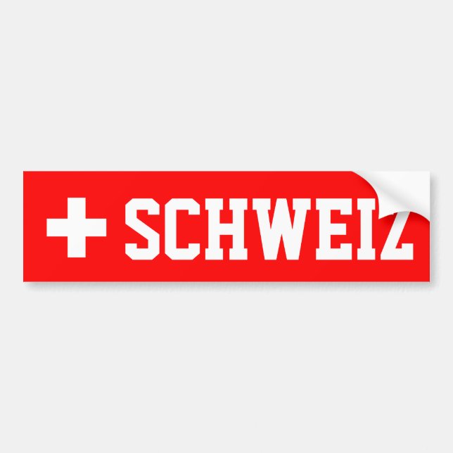 Schweiz Autoaufkleber (Vorne)