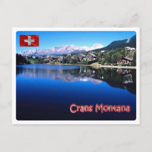 Schweiz - Crans Montana - Postkarte