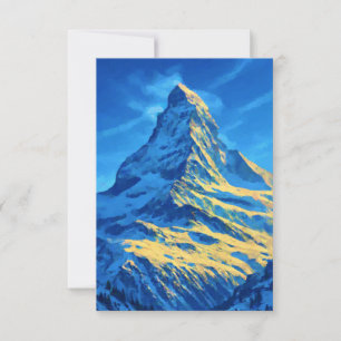 Schweiz Das Matterhorn Dankeskarte
