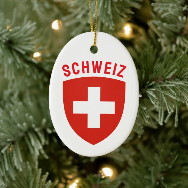 Schweiz (Deutsche Schweiz) Keramik Ornament (Baum)