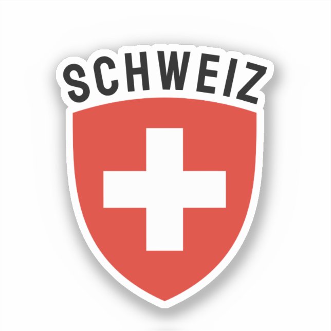 Schweiz (Deutschsprachige Schweiz) Aufkleber (Vorderseite)