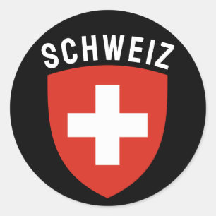 Schweiz (Deutschsprachige Schweiz) Runder Aufkleber