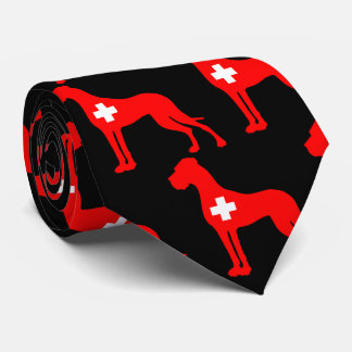 Schweiz Dogge Krawatte