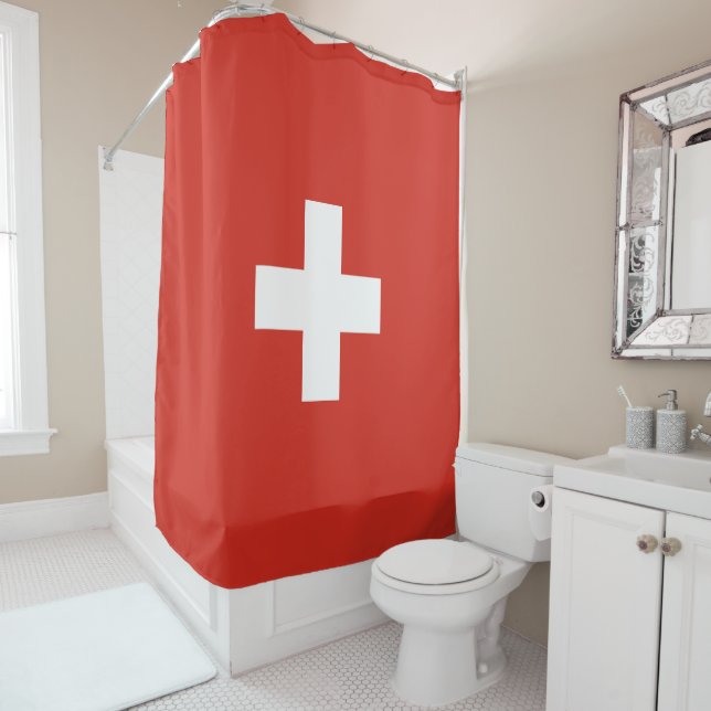 Schweiz Duschvorhang (Beispiel)