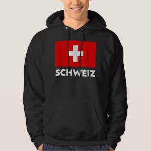 Schweiz Fahne Schweiz Suisse Swiss White Red Hoodie