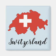 Schweiz Flag Karte