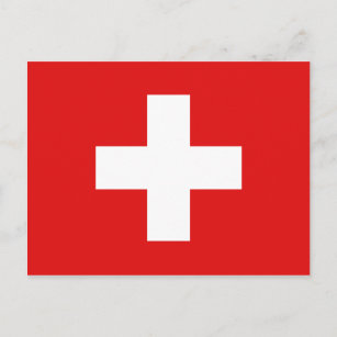 Schweiz Flag Postkarte
