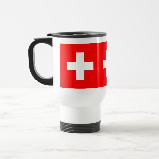 Schweiz Flag Schweiz Schweiz Schweiz Reisebecher (Links)