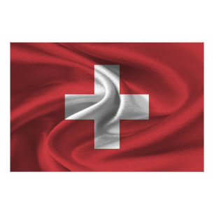 Schweiz Flagge Fotodruck