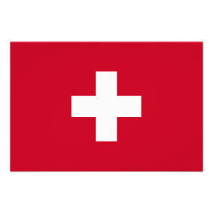 Schweiz Flagge Fotodruck