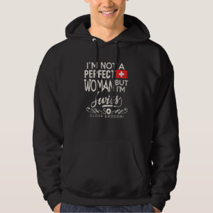 Schweiz Flagge Frau Schweizer Stolz Souvenir Hoodie