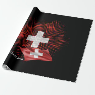 Schweiz Flagge Geschenkpapier