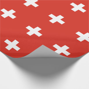 Schweiz Flagge Geschenkpapier
