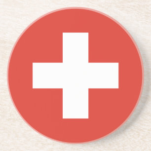 Schweiz Flagge Getränkeuntersetzer