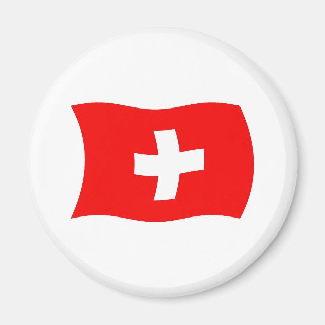 Schweiz Flagge Magnet (Vorne)