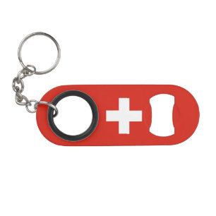 Schweiz Flagge Mini Flaschenöffner