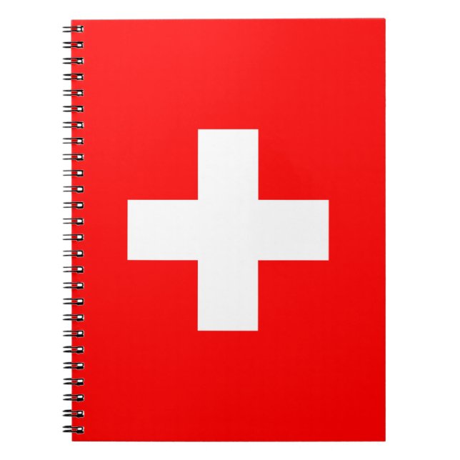 Schweiz Flagge Notizblock (Vorderseite)