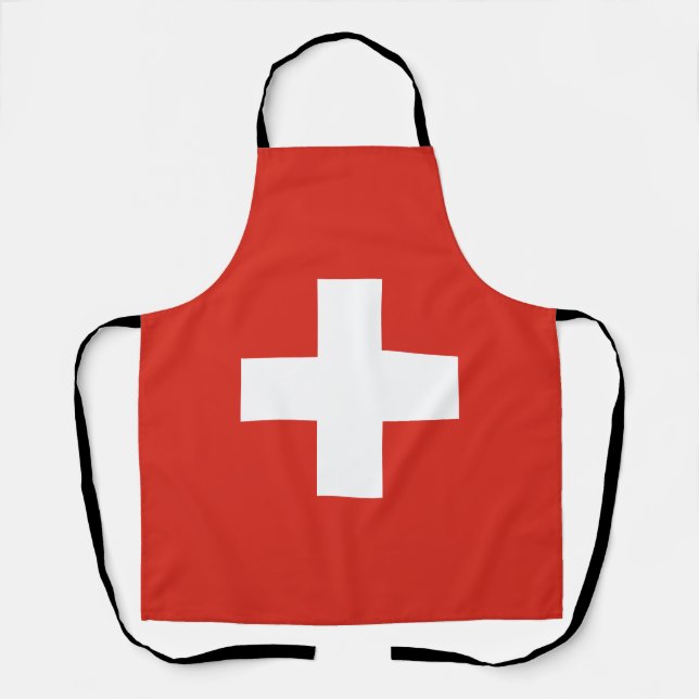 Schweiz Flagge Schürze (Vorderseite)