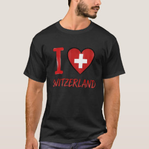 Schweiz Flagge Schweizer Stolz Langarm T-Shirt