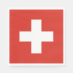 Schweiz Flagge Serviette