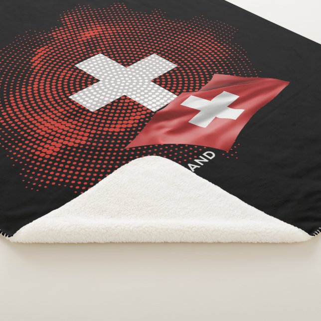 Schweiz Flagge Sherpadecke (3/4)