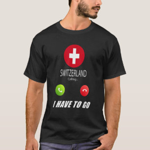 Schweiz Flagge Souvenir Schweiz ruft I T-Shirt