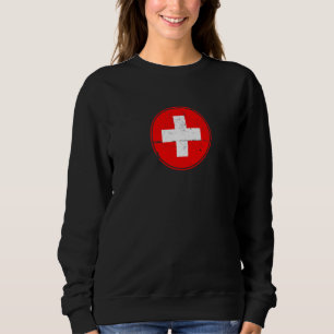 Schweiz Flagge Stolze Schweizer Sweatshirt