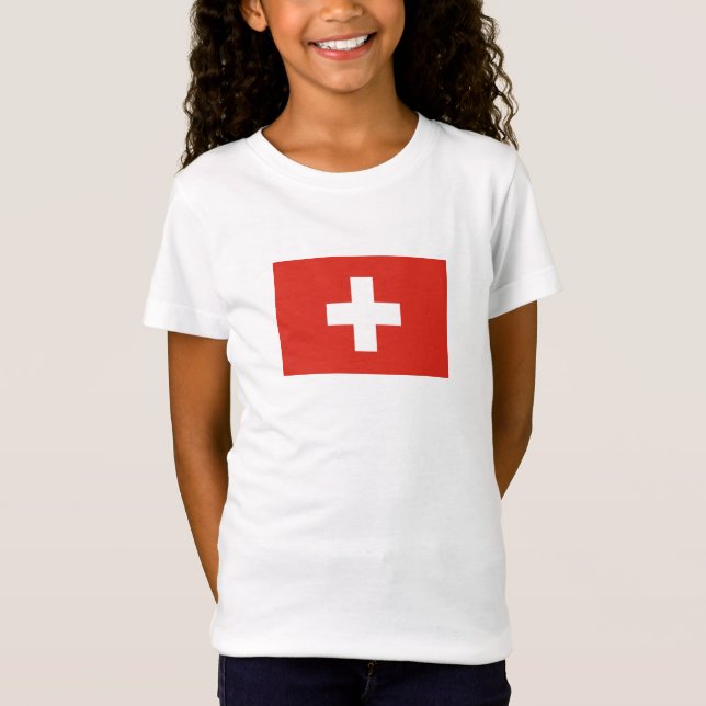 Schweiz Flagge T-Shirt (Vorderseite)