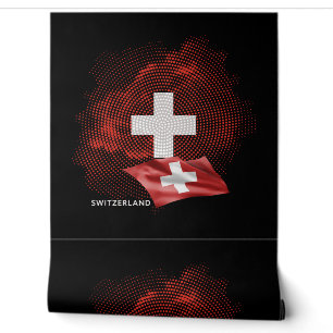 Schweiz Flagge Tapete
