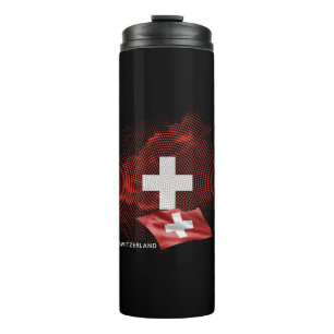 Schweiz Flagge Thermosbecher