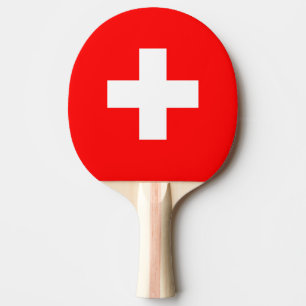 Schweiz Flagge Tischtennis Schläger