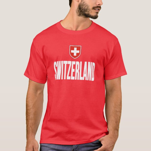 Schweiz Flaggen Schweiz Souvenir Schweiz Geschenk  T-Shirt (Vorderseite)