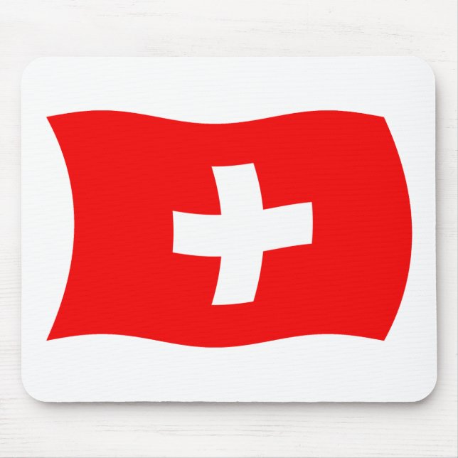 Schweiz Flaggenmousepad Mousepad (Vorne)
