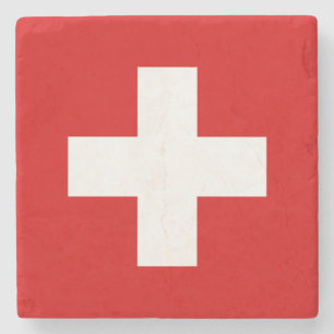 Schweiz - Flaggenqualität Steinuntersetzer