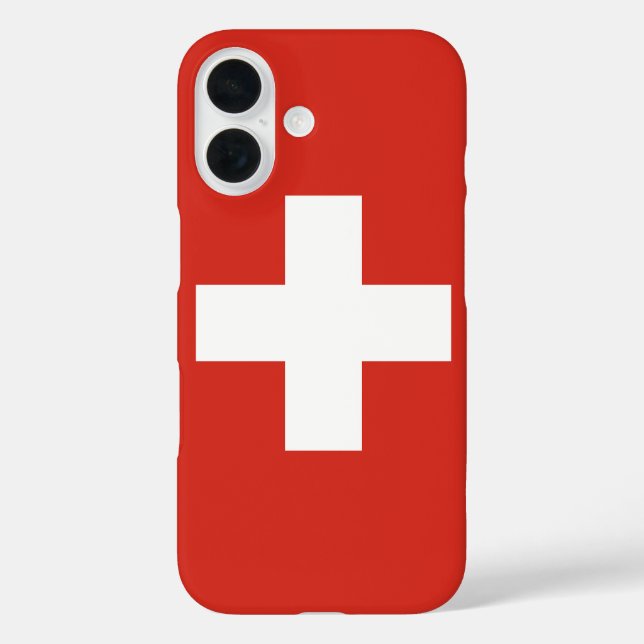 Schweiz-Flaggentelefone Case-Mate iPhone Hülle (Rückseite)