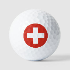 Schweiz-Flaggentelefone Golfball