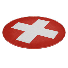 Schweiz-Flaggentelefone Schneidebrett