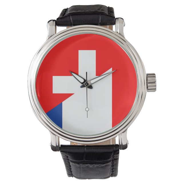 Schweiz-Franchise-Land Halbsymbol Armbanduhr (Vorderseite)