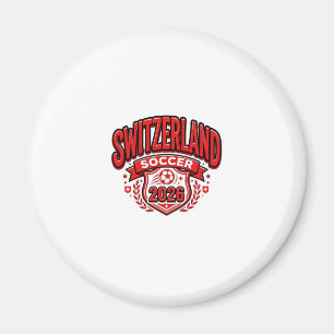 Schweiz Fußball 2026 Fußball Fett Land Typogr Magnet
