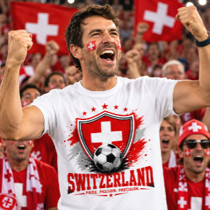 Schweiz Fußball-Fan Schweizer Fußball Weltmeisters T-Shirt