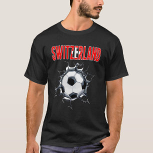 Schweiz Fußball Fans - Schweizer Fußball in Cracke T-Shirt