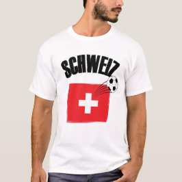 Schweiz Fussball Schweiz Fußballflagge T-Shirt
