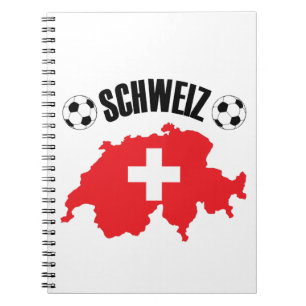 Schweiz Fussball Schweiz Karte Notizblock